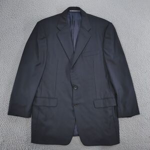 Hickey Freeman Ing Loro Piana Blazer Sport Jacket Mens 41 R Navy Blue 100% Wool